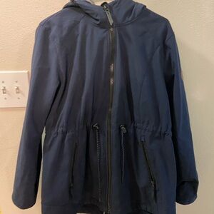 Free Country Dark Blue Jacket with Gray Sherpa Lining